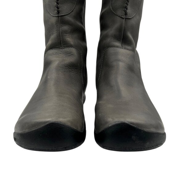 Keen Bern Baby Olive Green Tall Leather Outdoor Hiking Moto Riding Boots (11) - Picture 6 of 16